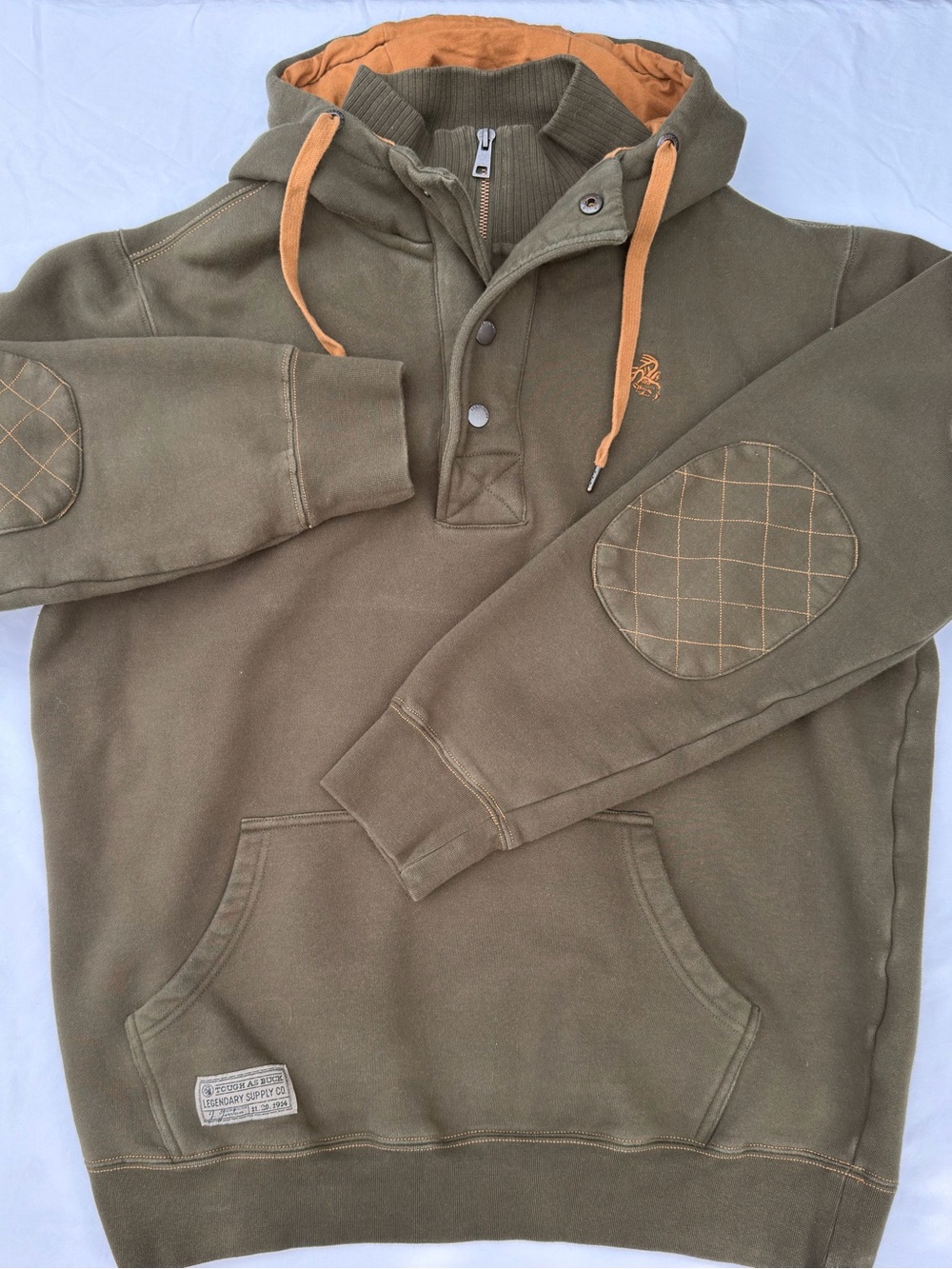 Legendary Whitetails Tough As Buck Hoodie Men’s LT Large Tall Olive Green